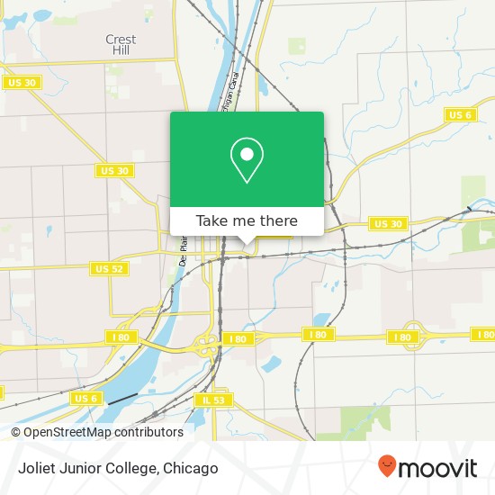 Joliet Junior College map