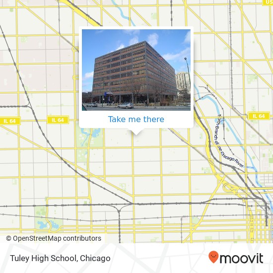 Tuley High School map