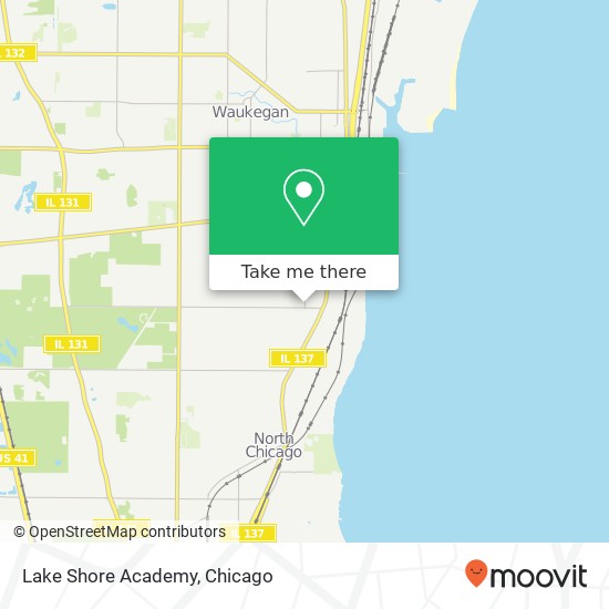 Mapa de Lake Shore Academy