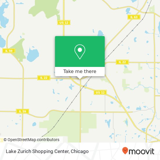 Lake Zurich Shopping Center map