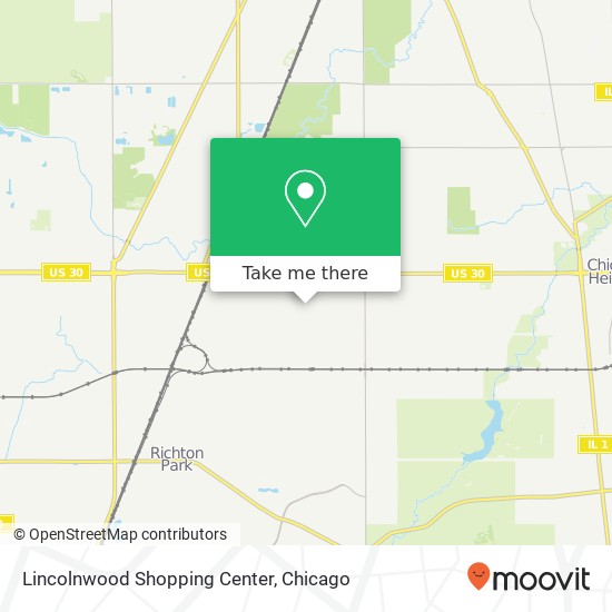 Mapa de Lincolnwood Shopping Center
