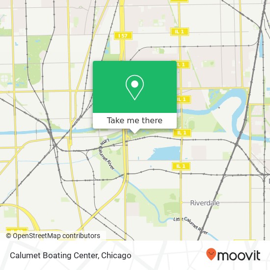 Calumet Boating Center map