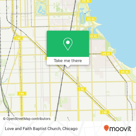 Love and Faith Baptist Church map