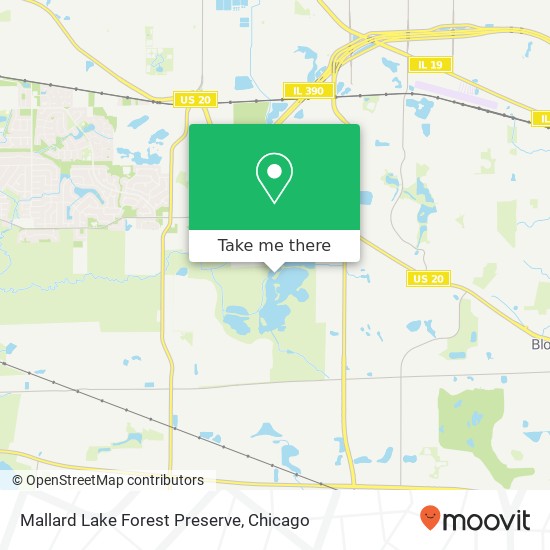 Mallard Lake Forest Preserve map