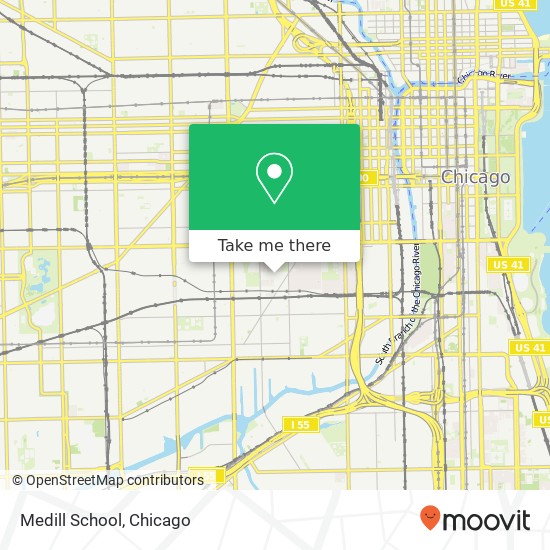 Medill School map