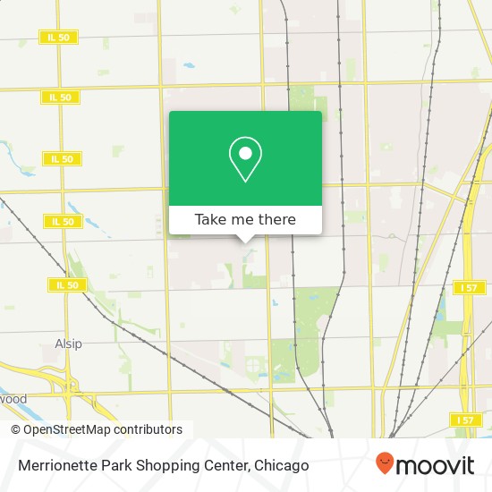 Merrionette Park Shopping Center map