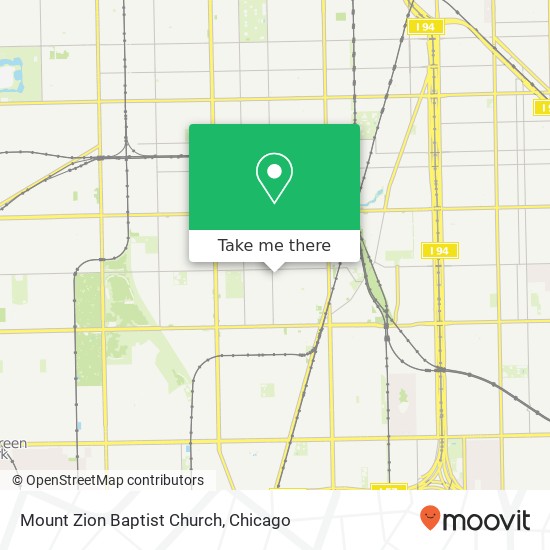 Mapa de Mount Zion Baptist Church