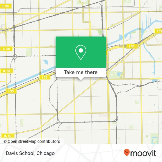 Mapa de Davis School