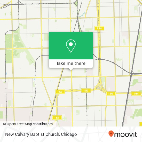 New Calvary Baptist Church map