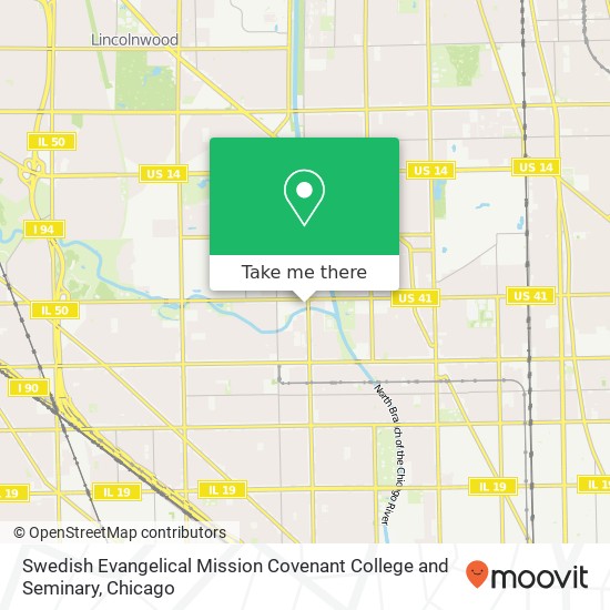 Swedish Evangelical Mission Covenant College and Seminary map