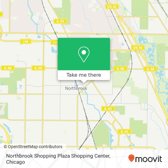 Northbrook Shopping Plaza Shopping Center map
