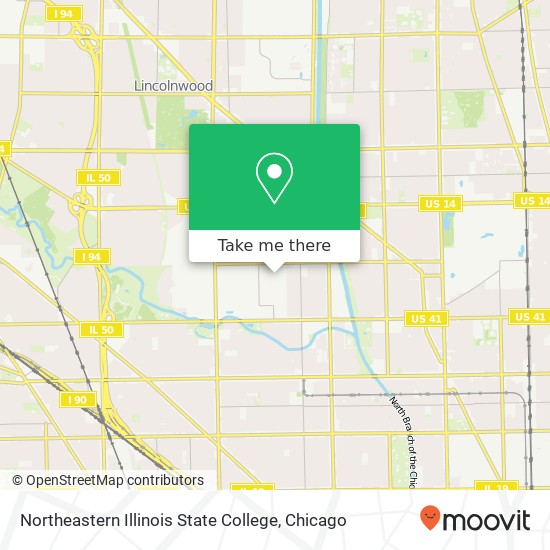 Northeastern Illinois State College map