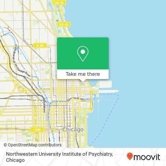 Mapa de Northwestern University Institute of Psychiatry