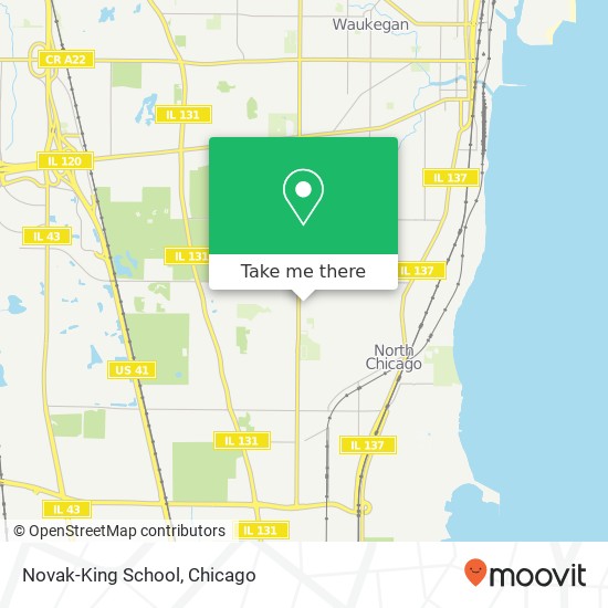 Novak-King School map