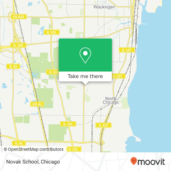 Mapa de Novak School