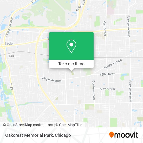 Oakcrest Memorial Park map