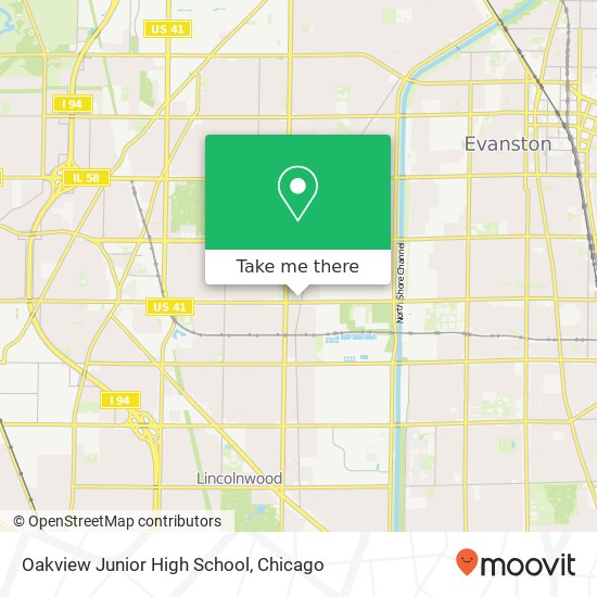 Mapa de Oakview Junior High School