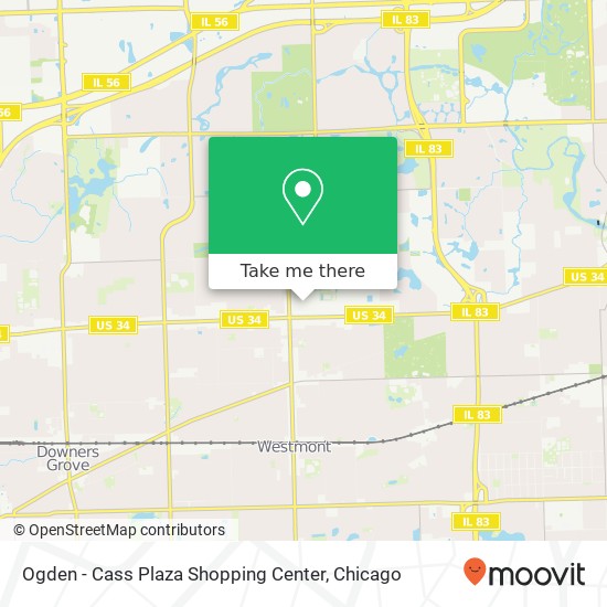 Ogden - Cass Plaza Shopping Center map