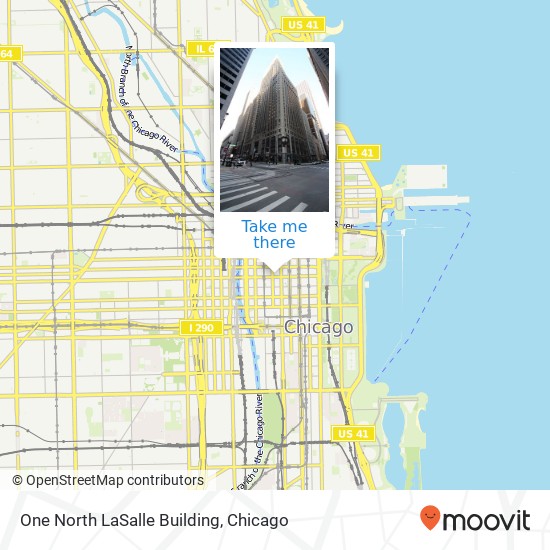 One North LaSalle Building map