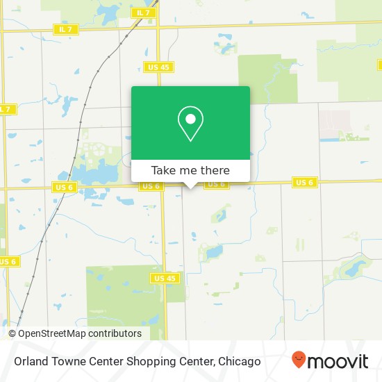 Orland Towne Center Shopping Center map