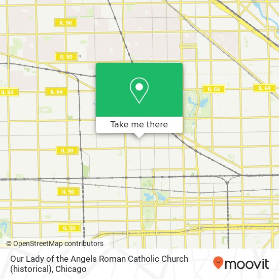 Our Lady of the Angels Roman Catholic Church (historical) map