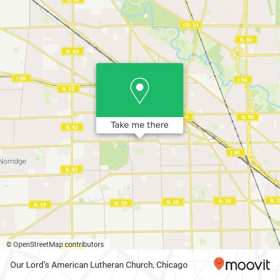 Mapa de Our Lord's American Lutheran Church