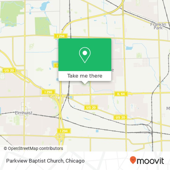 Parkview Baptist Church map