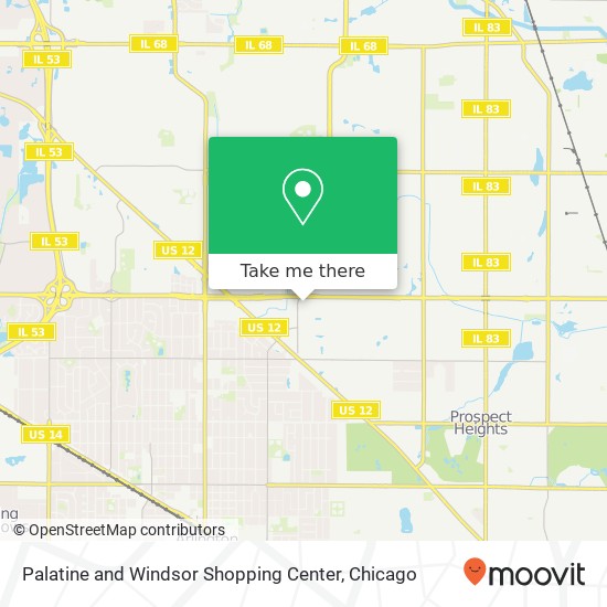 Palatine and Windsor Shopping Center map