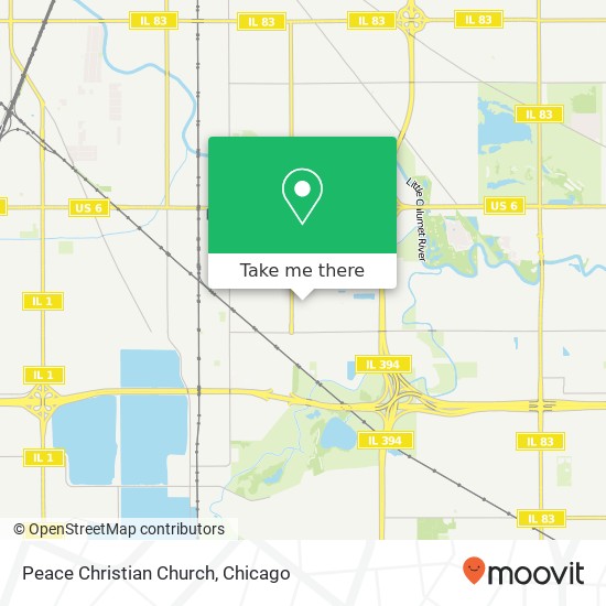 Peace Christian Church map