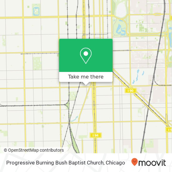 Progressive Burning Bush Baptist Church map