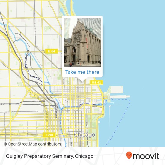 Quigley Preparatory Seminary map