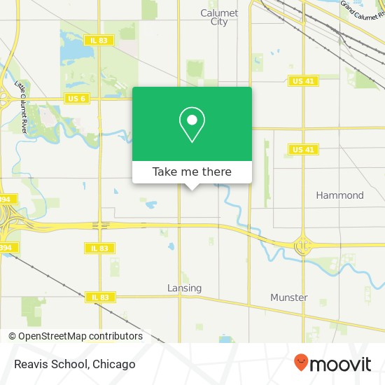 Reavis School map