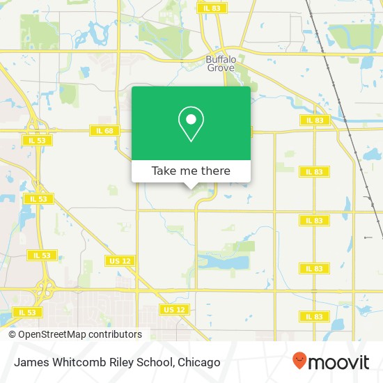 James Whitcomb Riley School map