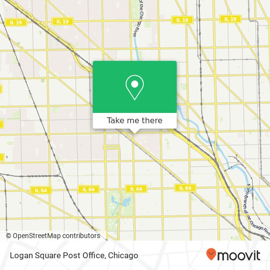 Mapa de Logan Square Post Office