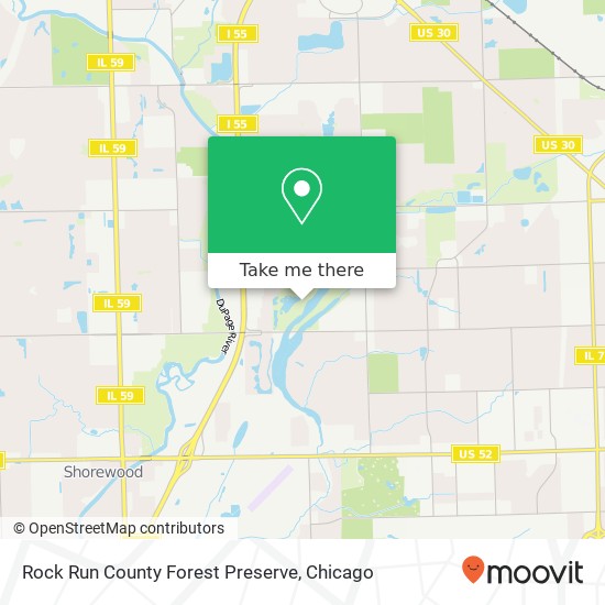 Rock Run County Forest Preserve map