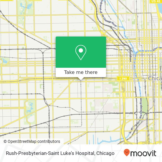 Rush-Presbyterian-Saint Luke's Hospital map