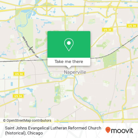 Saint Johns Evangelical Lutheran Reformed Church (historical) map