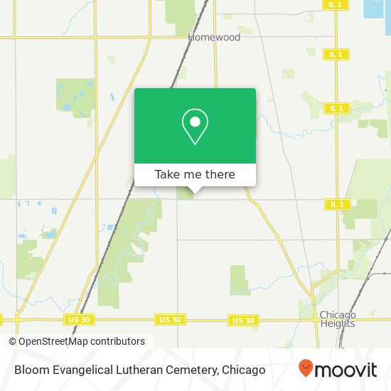 Bloom Evangelical Lutheran Cemetery map