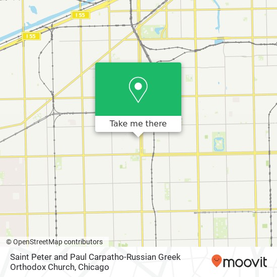 Saint Peter and Paul Carpatho-Russian Greek Orthodox Church map