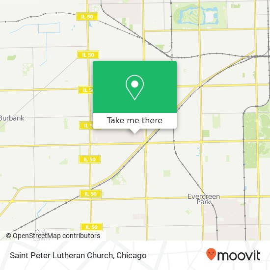 Saint Peter Lutheran Church map