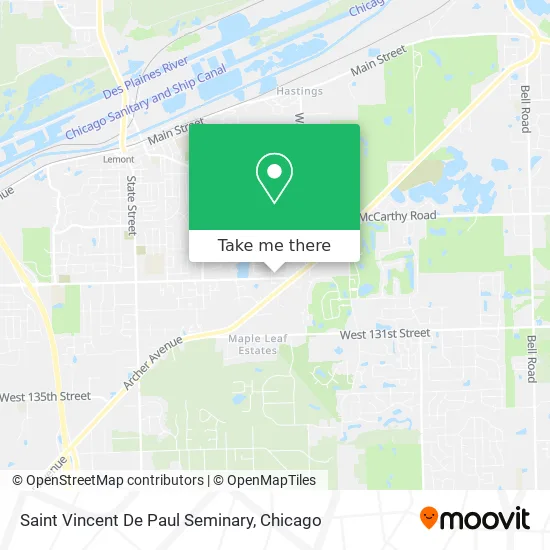 Saint Vincent De Paul Seminary map
