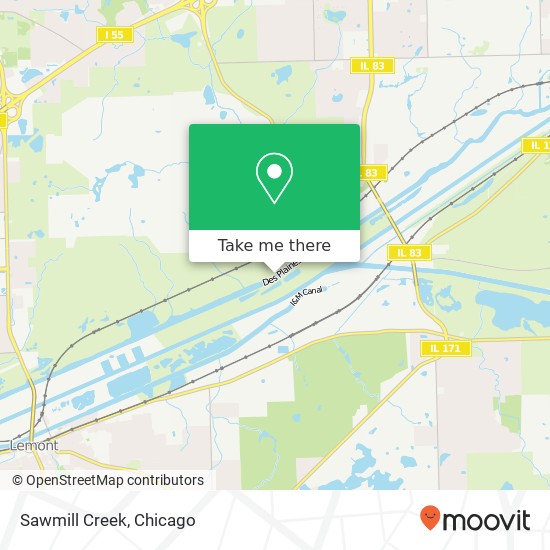 Mapa de Sawmill Creek