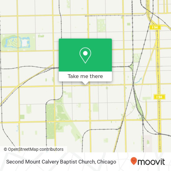 Second Mount Calvery Baptist Church map