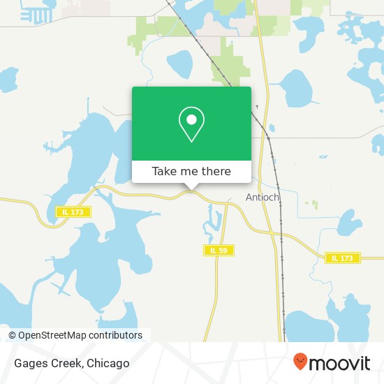 Mapa de Gages Creek