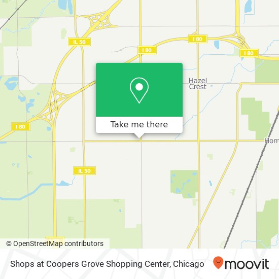 Mapa de Shops at Coopers Grove Shopping Center