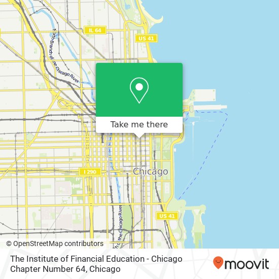 Mapa de The Institute of Financial Education - Chicago Chapter Number 64