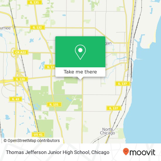 Mapa de Thomas Jefferson Junior High School