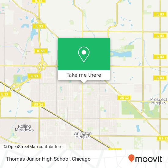 Thomas Junior High School map
