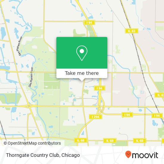 Mapa de Thorngate Country Club