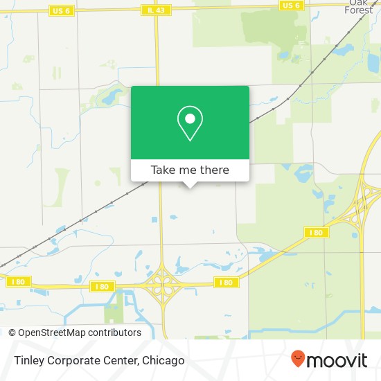 Tinley Corporate Center map